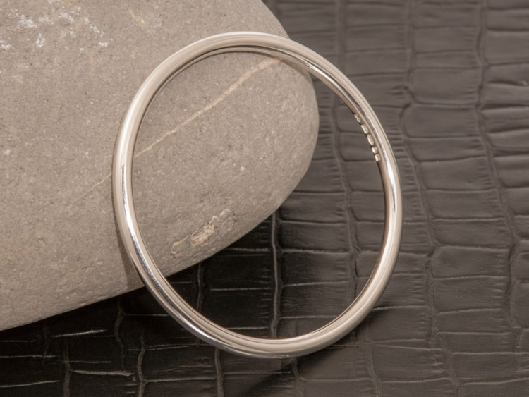 Eden 4.5 Polished Solid Silver Bangle