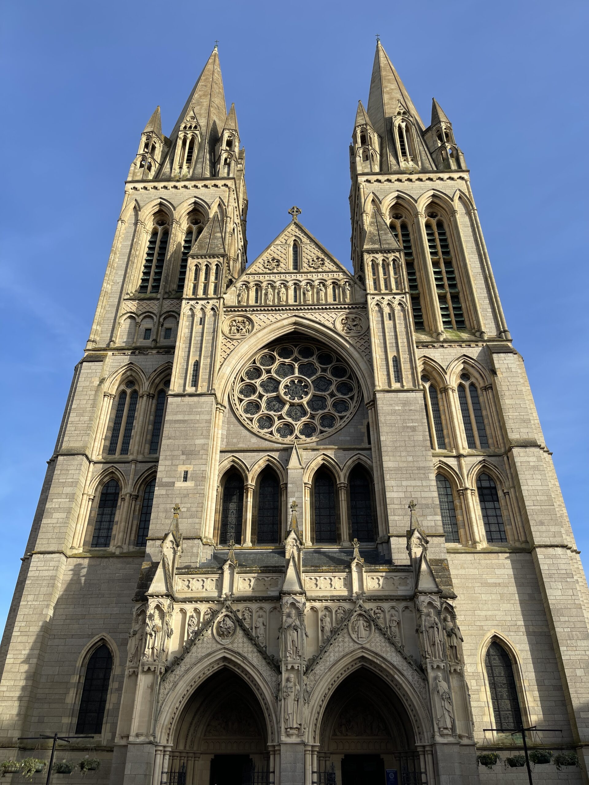 Truro Cathedral with Blue Sky