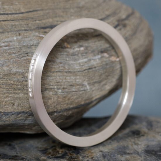 Unique Statement Chunky Solid Silver Bangle - Newlyn 6